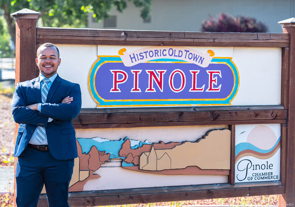 Portrait photo session with Devin Murphy, running for Pinole City Council in Pinole, CA.